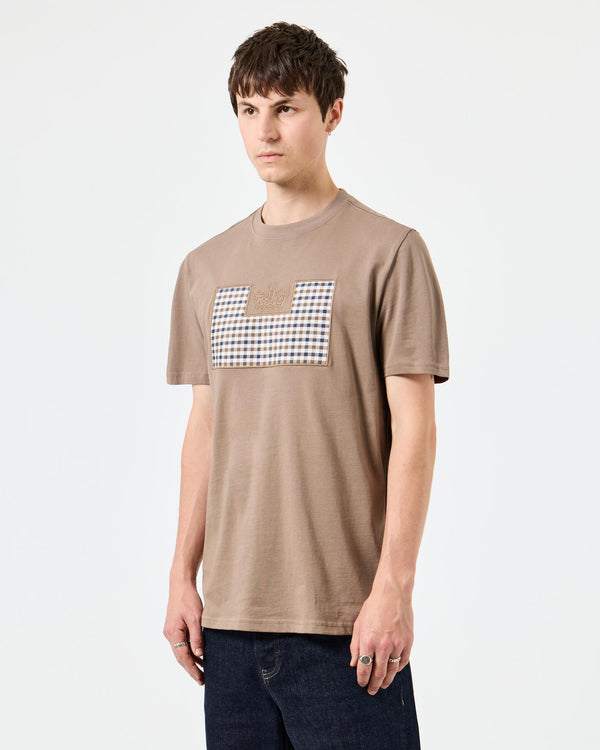 Zapico Prison T-Shirt Mocha Brown/Mid House Check