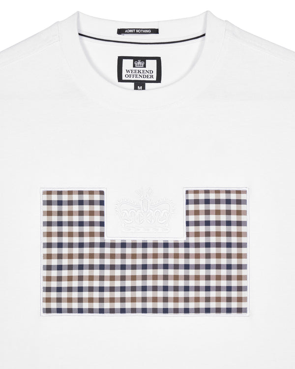 Zapico Prison T-Shirt White/Mid House Check