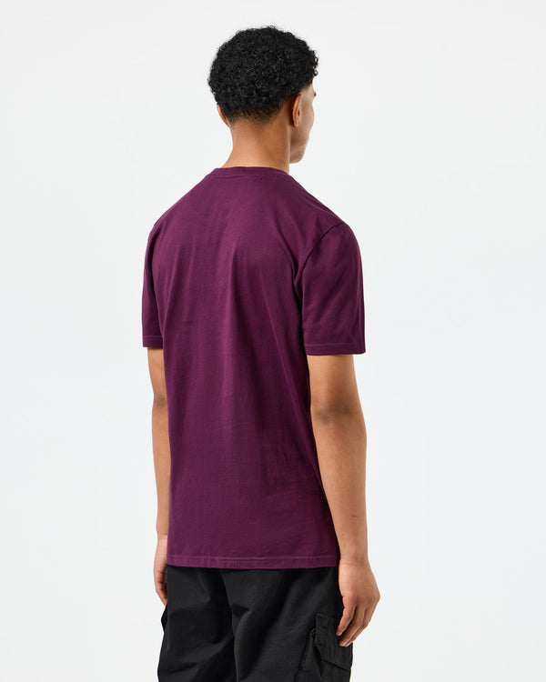 Sutton Pocket T-Shirt Acai Berry/Mid House Check