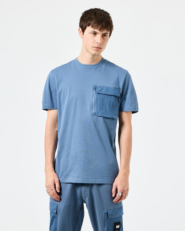 Takaji T-Shirt Baltic Blue