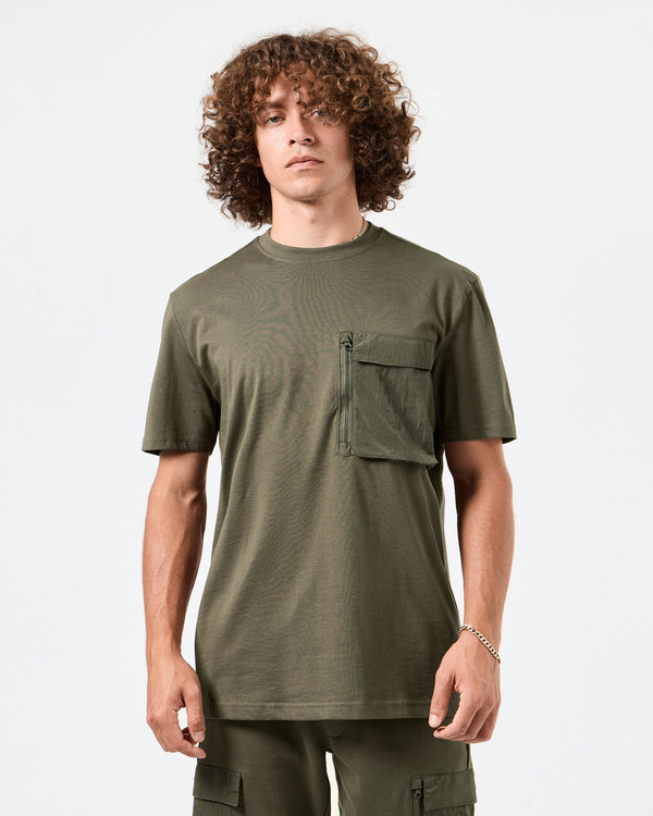 Takaji T-Shirt Castle Green