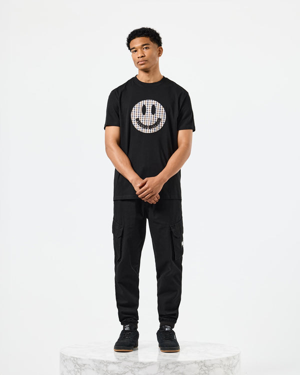 Tambay Smiley T-Shirt Black/Mid House Check