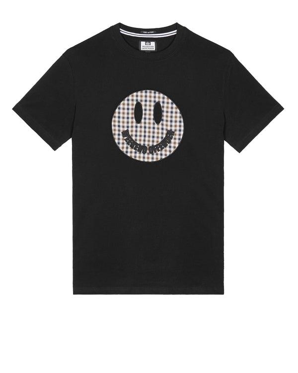 Tambay Smiley T-Shirt Black/Mid House Check