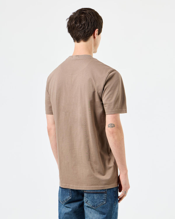 Tambay Smiley T-Shirt Mocha Brown/Mid House Check