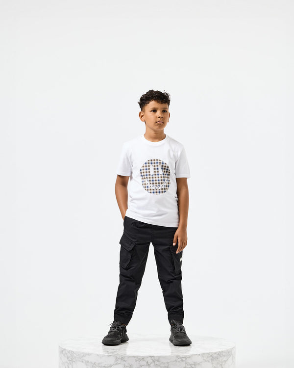 Kids Tambay T-Shirts White/Mid House Check