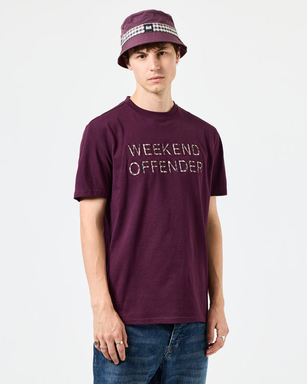 Tornaco Logo T-Shirt Acai Berry/Mid House Check