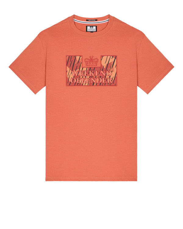 Noda Camo T-Shirt Uluru Orange Rain Camo