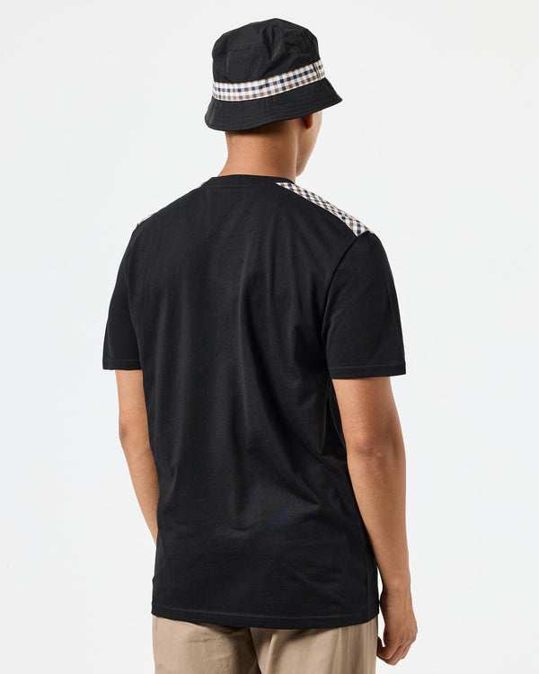 Diaz T-Shirt Black/Mid House Check