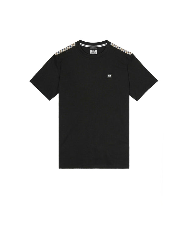 Kids Diaz T-Shirts Black/Mid House Check