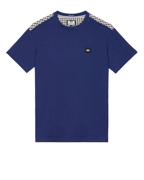 Diaz T-Shirt Bright Navy/Mid House Check