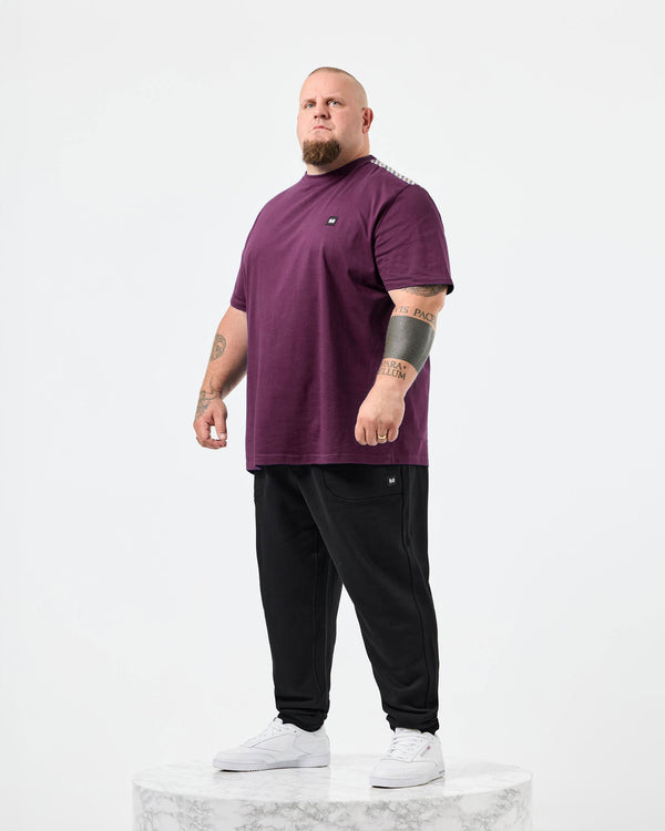 Plus Size - Diaz T-Shirt Acai Berry/Mid House Check