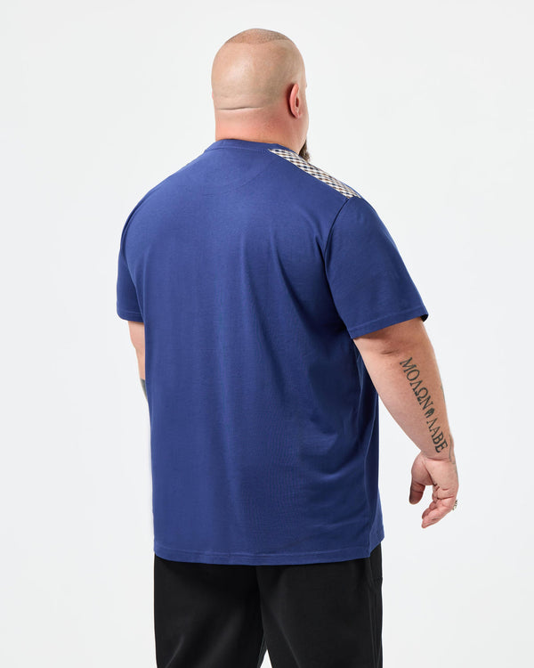 Plus Size - Diaz T-Shirt Bright Navy/Mid House Check