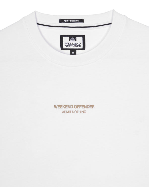 Millergrove T-Shirt White/Mocha Brown