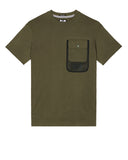 Lens Mesh Pocket T-Shirt Dark Green