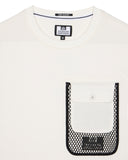 Lens Mesh Pocket T-Shirt Winter White