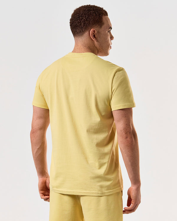 Millergrove marškinėliai sviestiniai geltoni/navy