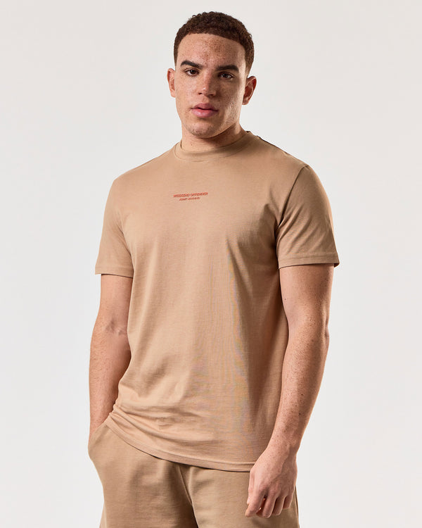 Millergrove T-Shirt Cognac Brown/Pure Orange