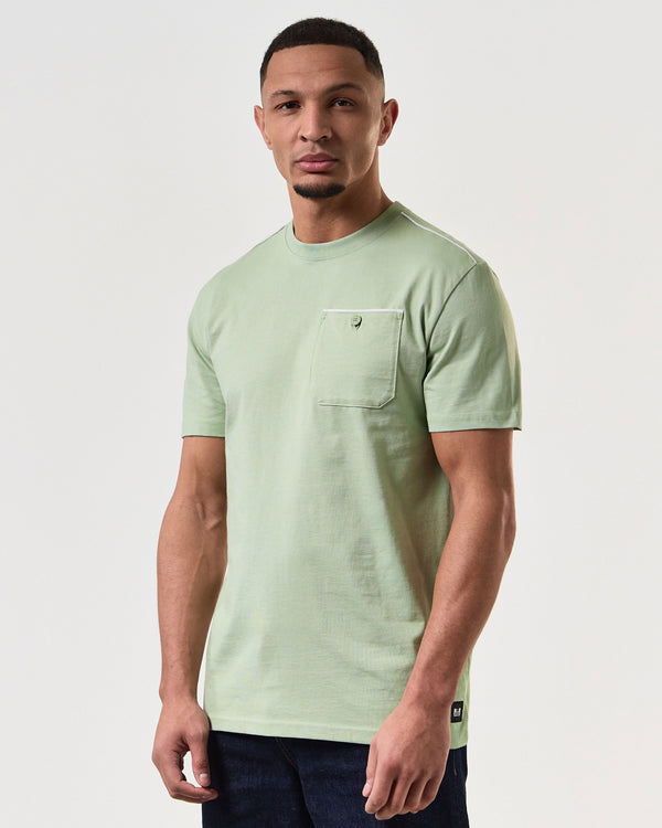 Kea Pocket T-Shirt Pale Moss Green