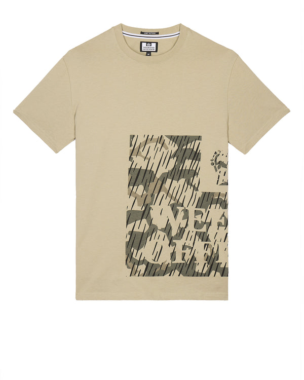 Noosa T-Shirt Castle Green Rain Camo