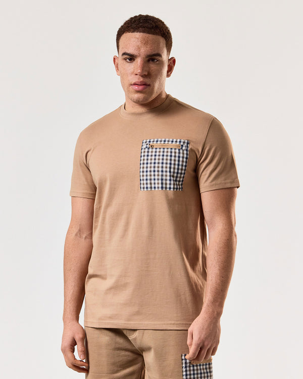 Gorman Pocket T-Shirt Cognac Brown