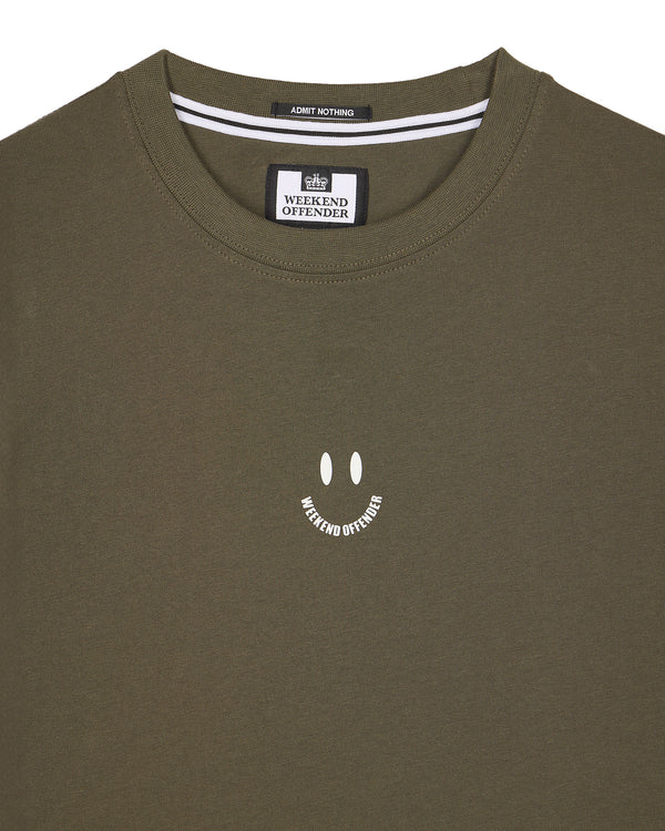 Smile Graphic T-Shirt Castle Green