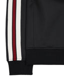Gou Taped Neck Track Top Black