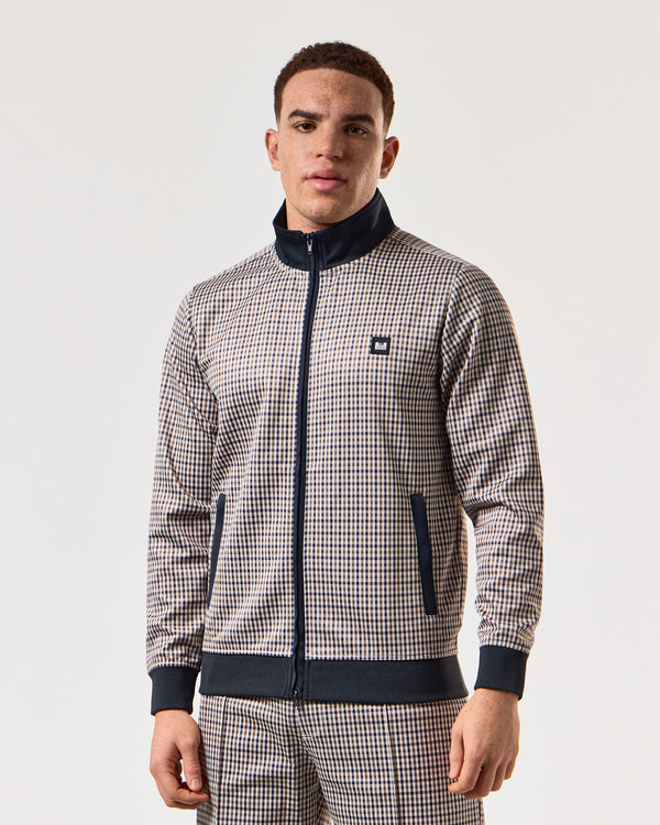 Placencia Tricot Track Top House Check