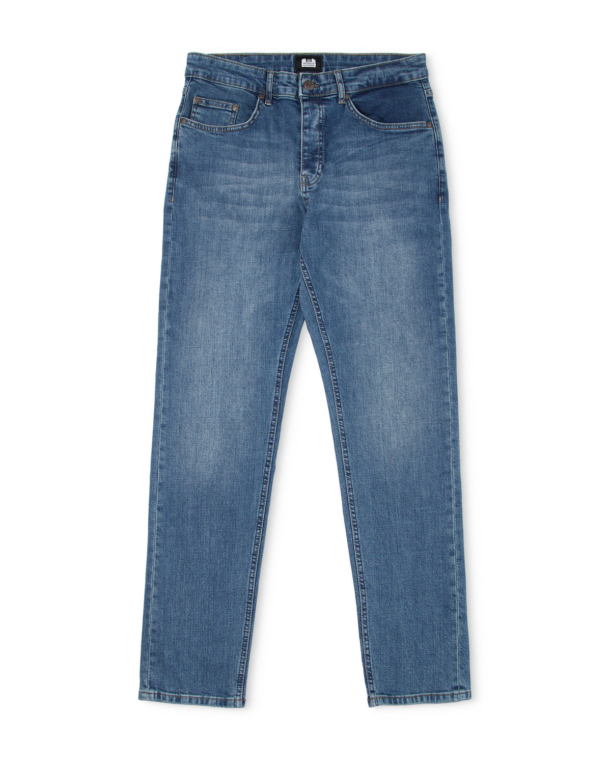 Tapered Fit Denim Jeans Washed Vintage