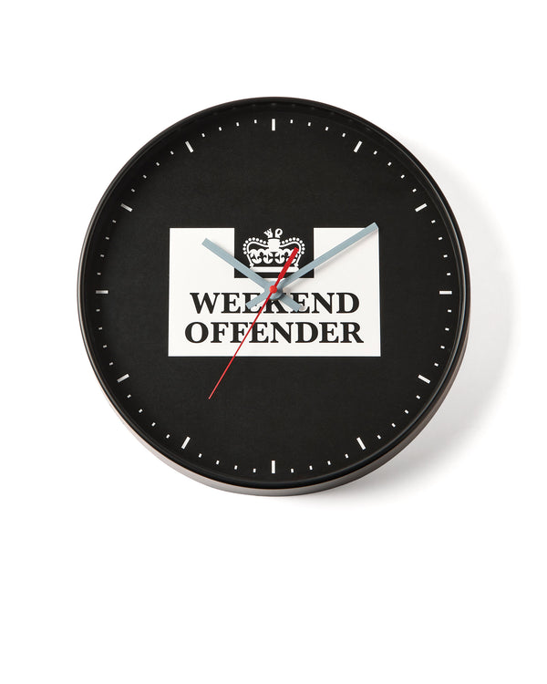 Orologio da parete nero per prigione