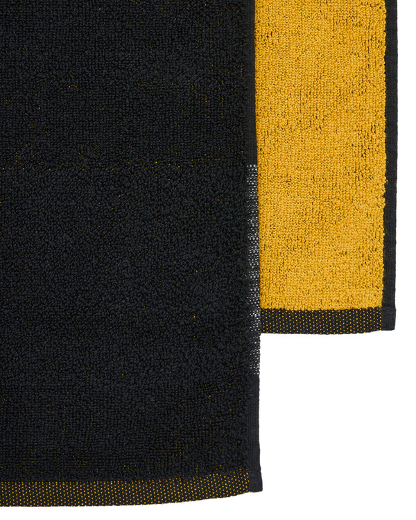 Beach Towel Smile Black/Yellow