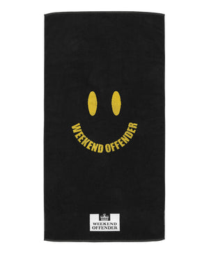 Beach Towel Smile Black/Yellow