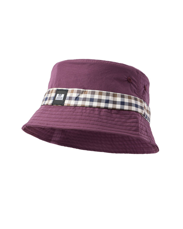 Queensland Bucket Hat Acai Berry/Mid House Check