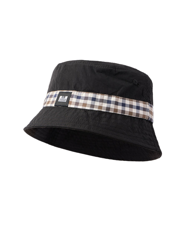 Queensland Bucket Hat Black/Mid House Check