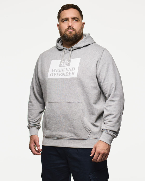 Plus Size - HM Service Classic Hoodie Grey Marl