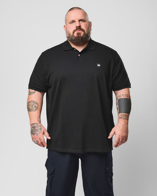 Plus Size - Heathcote Polo Shirt Black