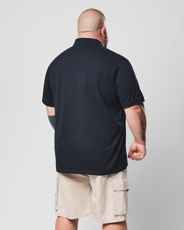 Plus Size - Heathcote Polo Shirt Navy