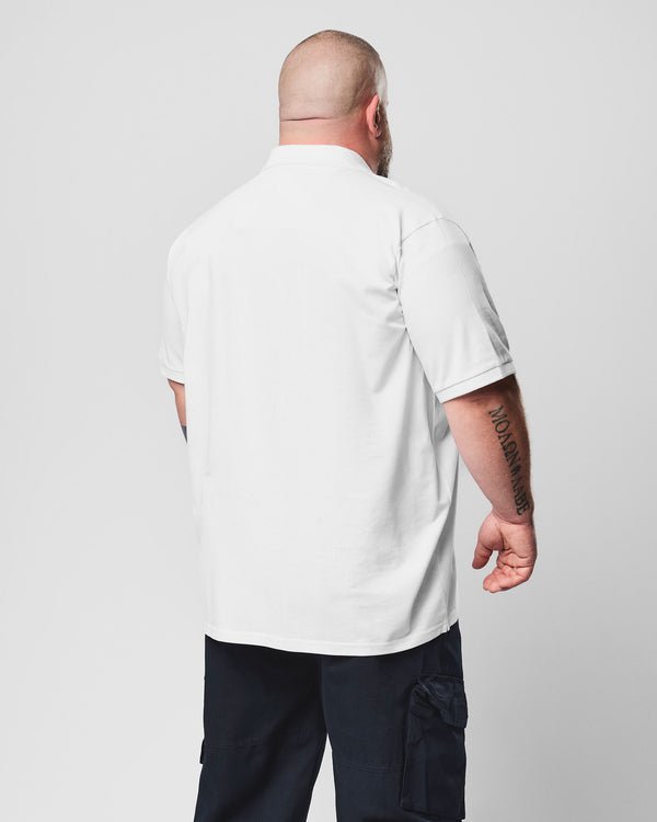 Plus Size - Heathcote Polo Shirt White