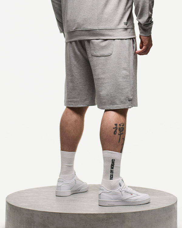 Plus Size - Action Classic Shorts Grey Marl