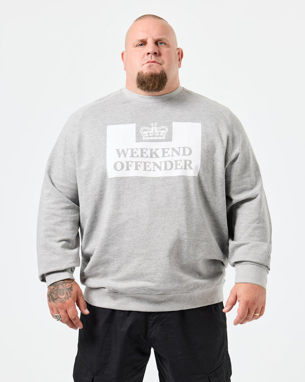 Plus Size - Penitentiary Classic Sweatshirt Grey Marl