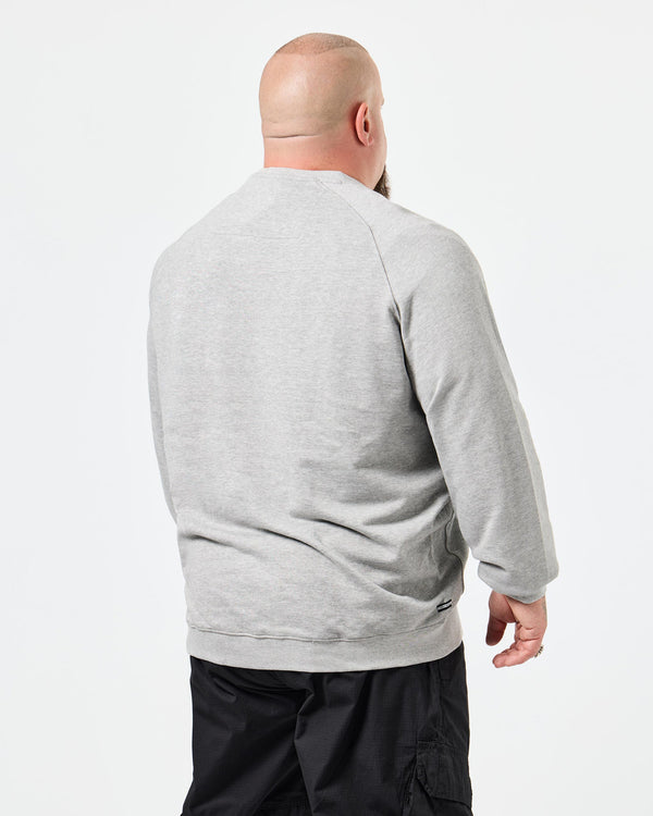 Plus Size - Penitentiary Classic Sweatshirt Grey Marl