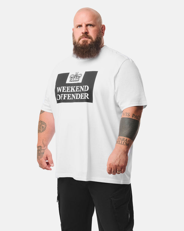 Plus Size - Prison Classic T-Shirt Weiß
