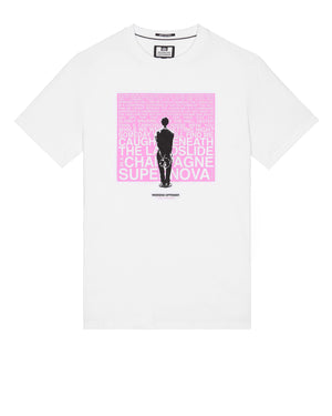 Plus Size - Supernova Graphic T-Shirt White/Pink