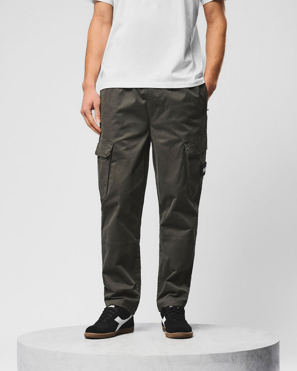 Eldon Relaxed Pant Black Forest Green