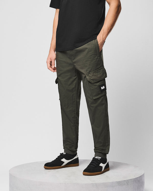 Pianemo Cargo Pant Nero Verde Foresta