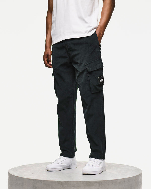 Zanardi Cord Technical Pants Black Forest Green