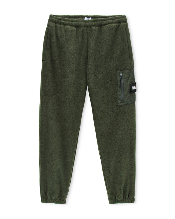 Vander Polar Fleece Pants Black Forest Green