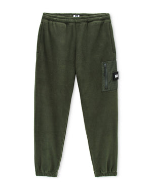 Vander Polar Fleece Pants Black Forest Green