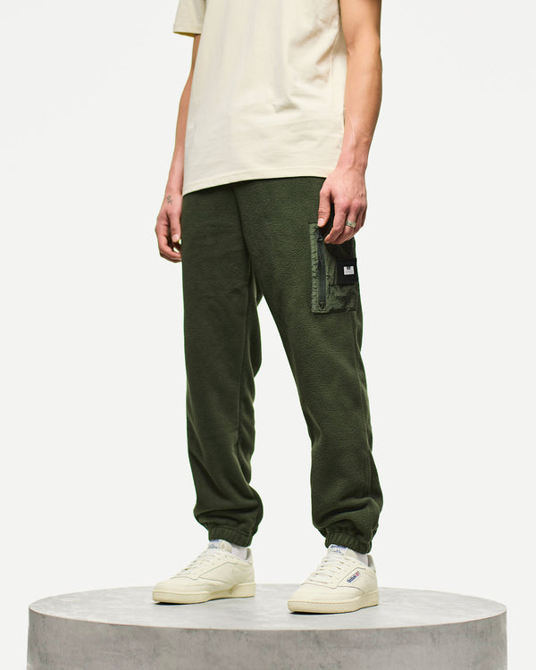 Vander Polar Fleece Pants Black Forest Green