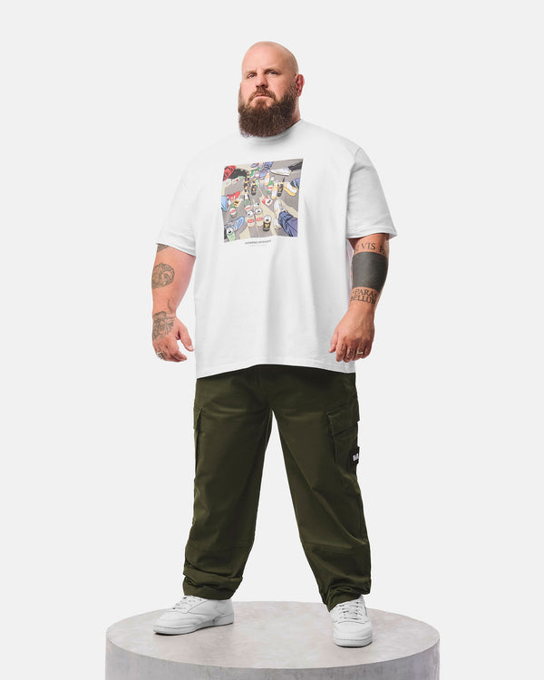 Große Größen - Eldon Relaxed Hose Schwarz/Waldgrün