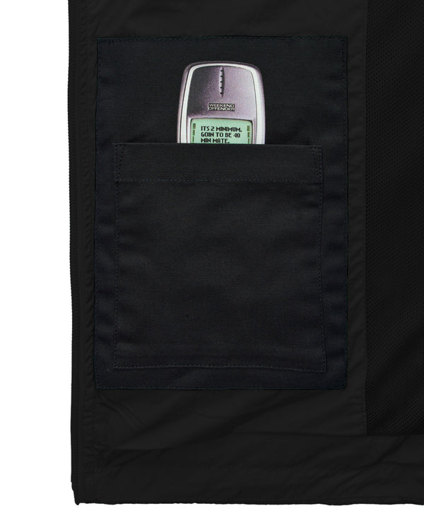 Taglie forti - Giacca foderata in rete tecnica nera